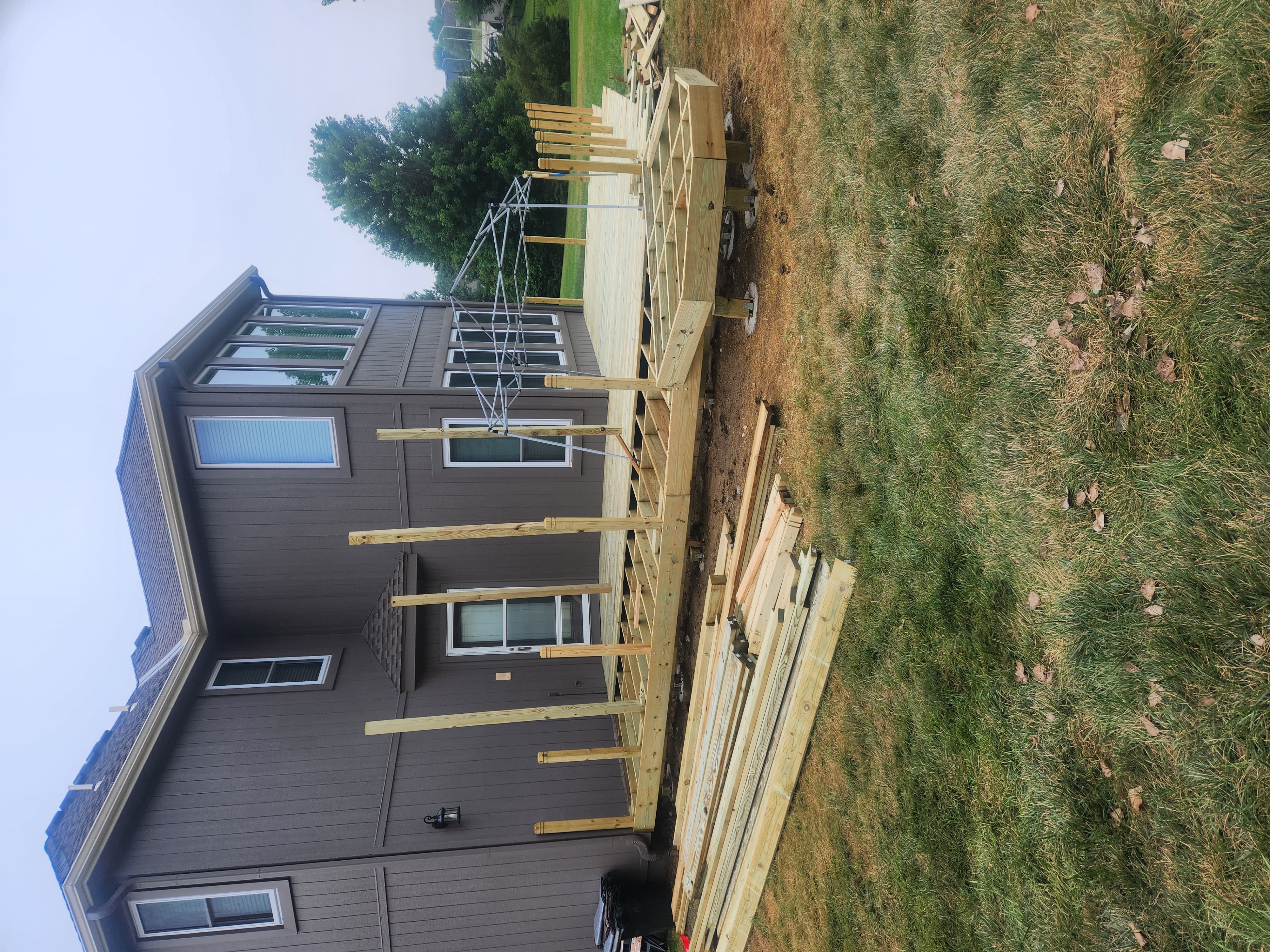 Deck under construction